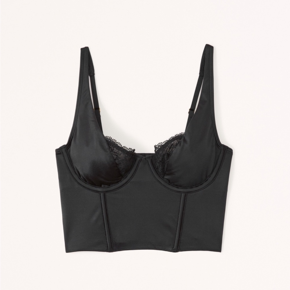 Abercrombie & Fitch Black Lace Trim Top